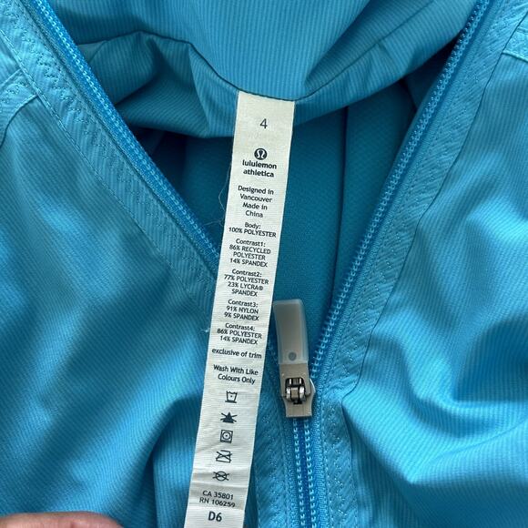 Lululemon Athletica Track Attack Running Zip Jacket Size 4 - Picture 6 of 14